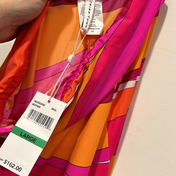 Trina Turk Women's Large Standard groovy Vivid Vista Swim Pants new with tags - Picture 5 of 6